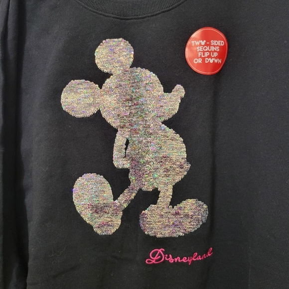 Disney Mickey Mouse Disneyland Reverse Sequin Sweater - Picture 14 of 14